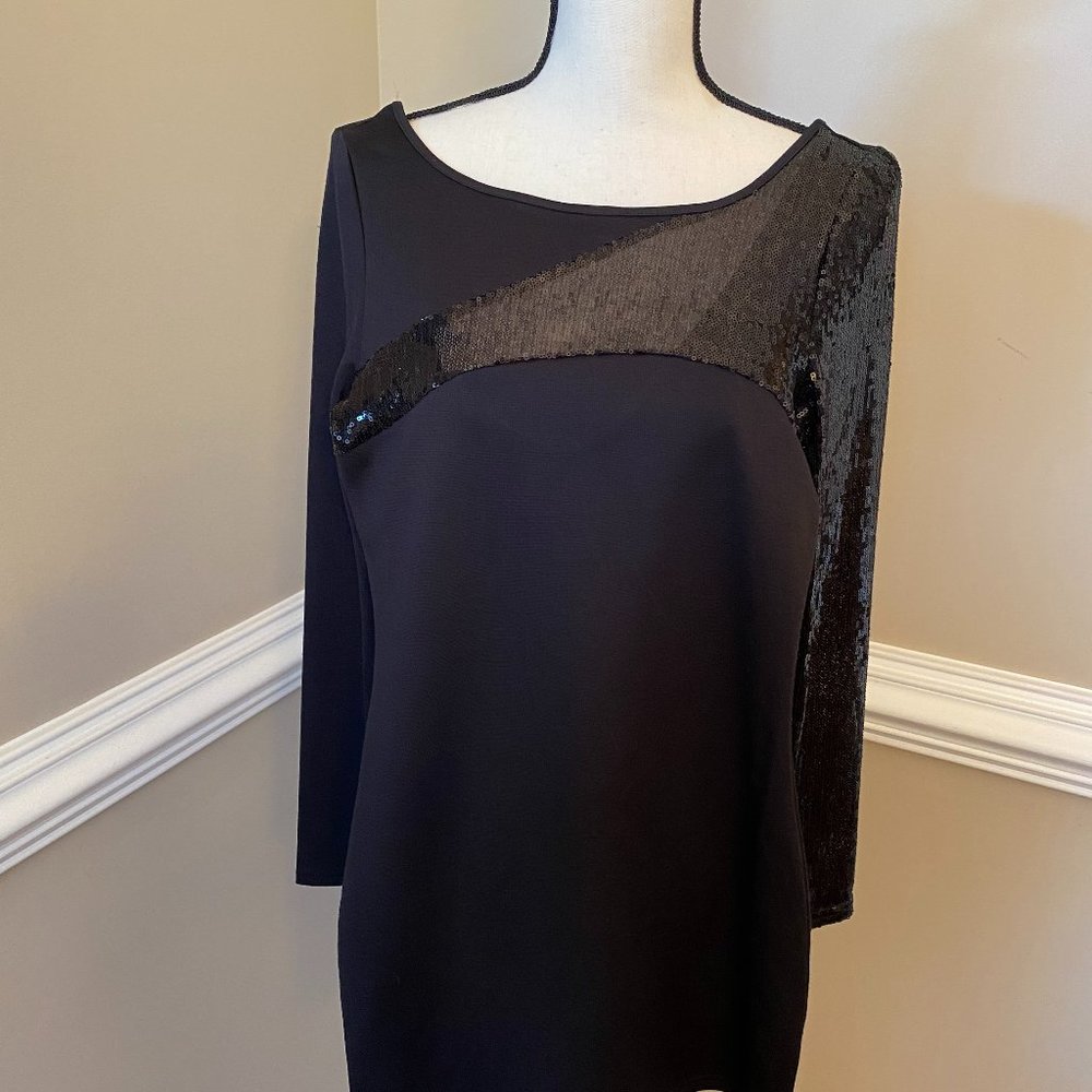 Kardashian Kollection Little Black Dress with Sequins
